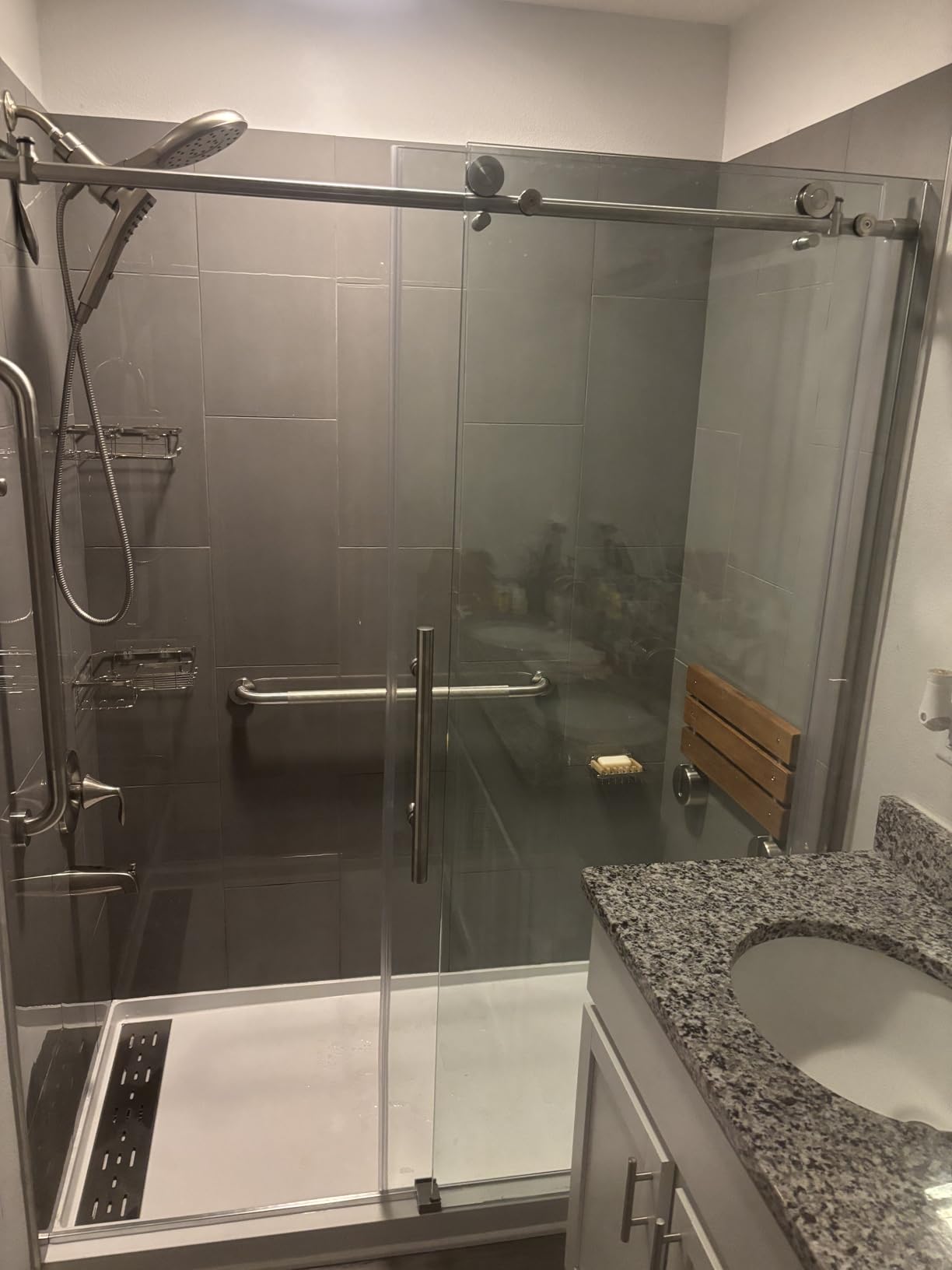 WOODBRIDGE Frameless Sliding Shower, 56