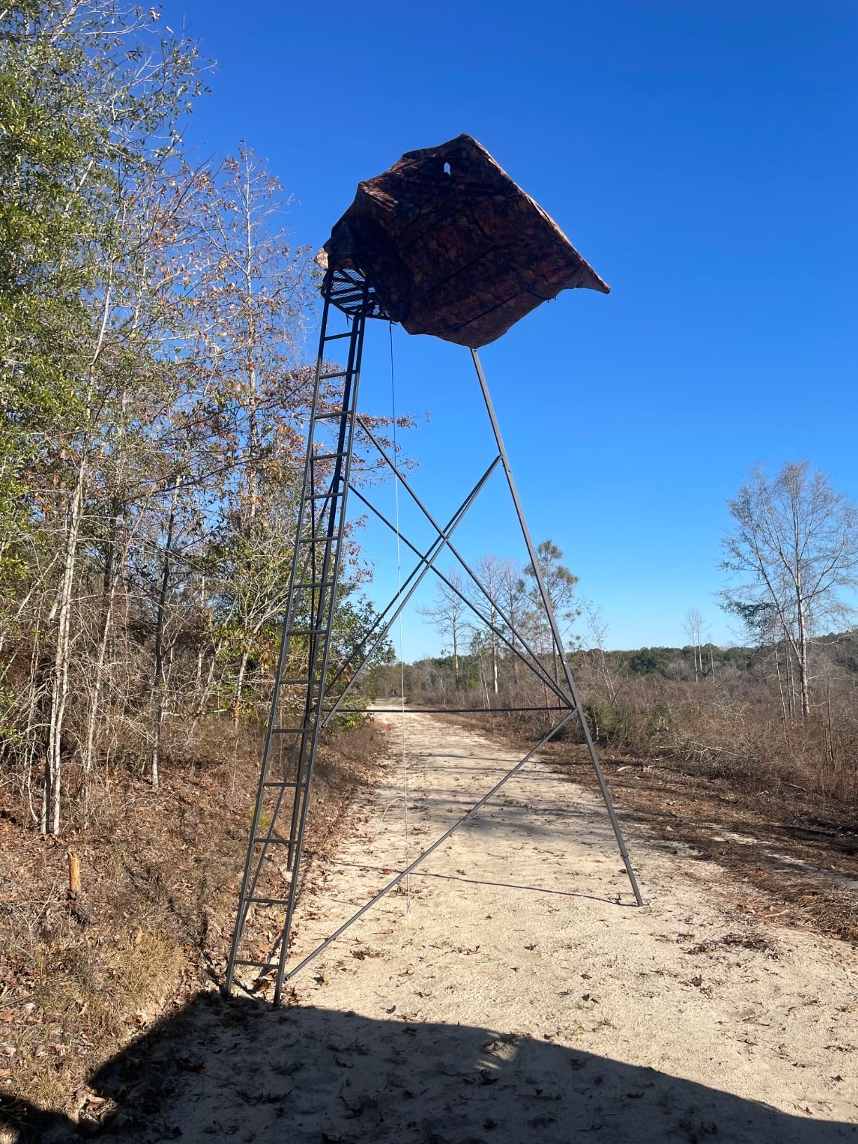 Guide Gear Heavy-Duty 20' Hunting Tripod Stand Climbing Elevated Swivel Hunt Seat Gear Equipment Accessories customer photo 1