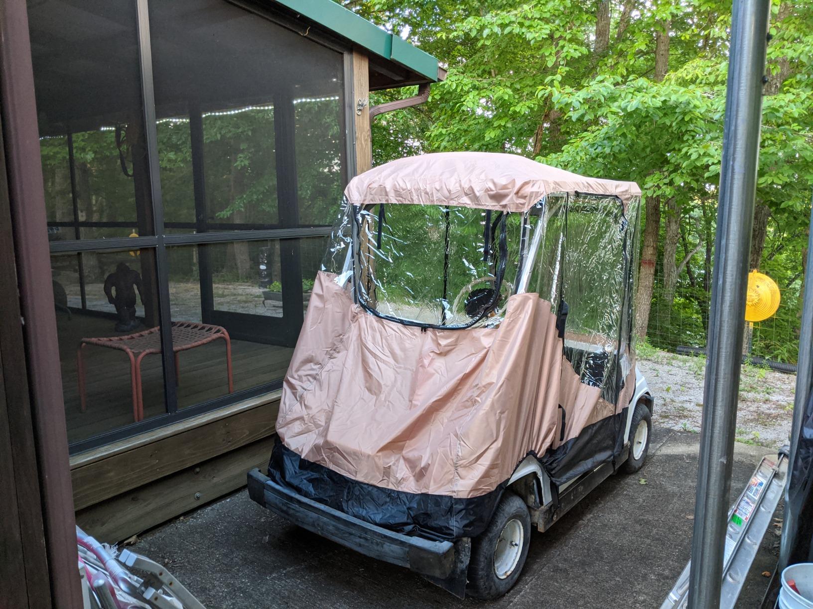 7' Golf Cart Enclosure Cover for 2-Seater by Trademark Innovations customer photo 1