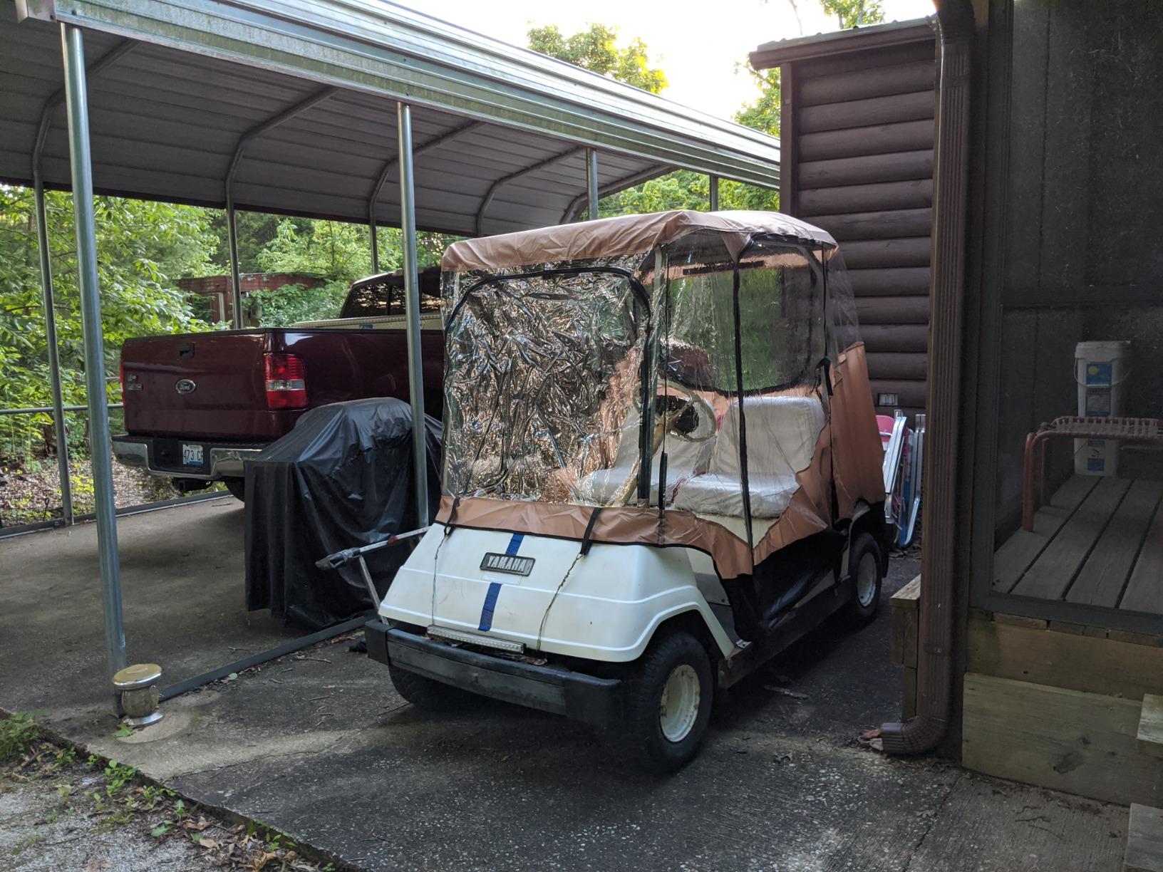 7' Golf Cart Enclosure Cover for 2-Seater by Trademark Innovations customer photo 2