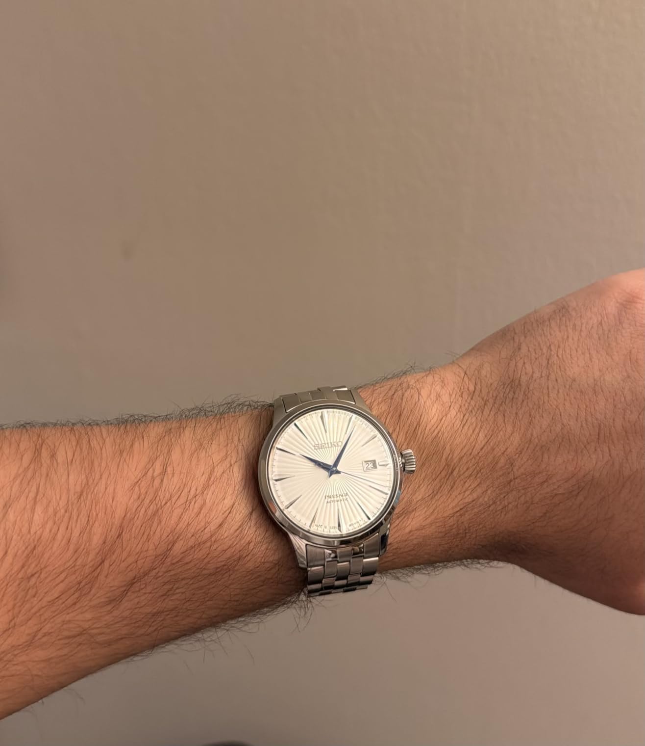 Automatic Watch for Men - Presage Collection - Stainless Steel, Water-Resistant 50M customer photo 1