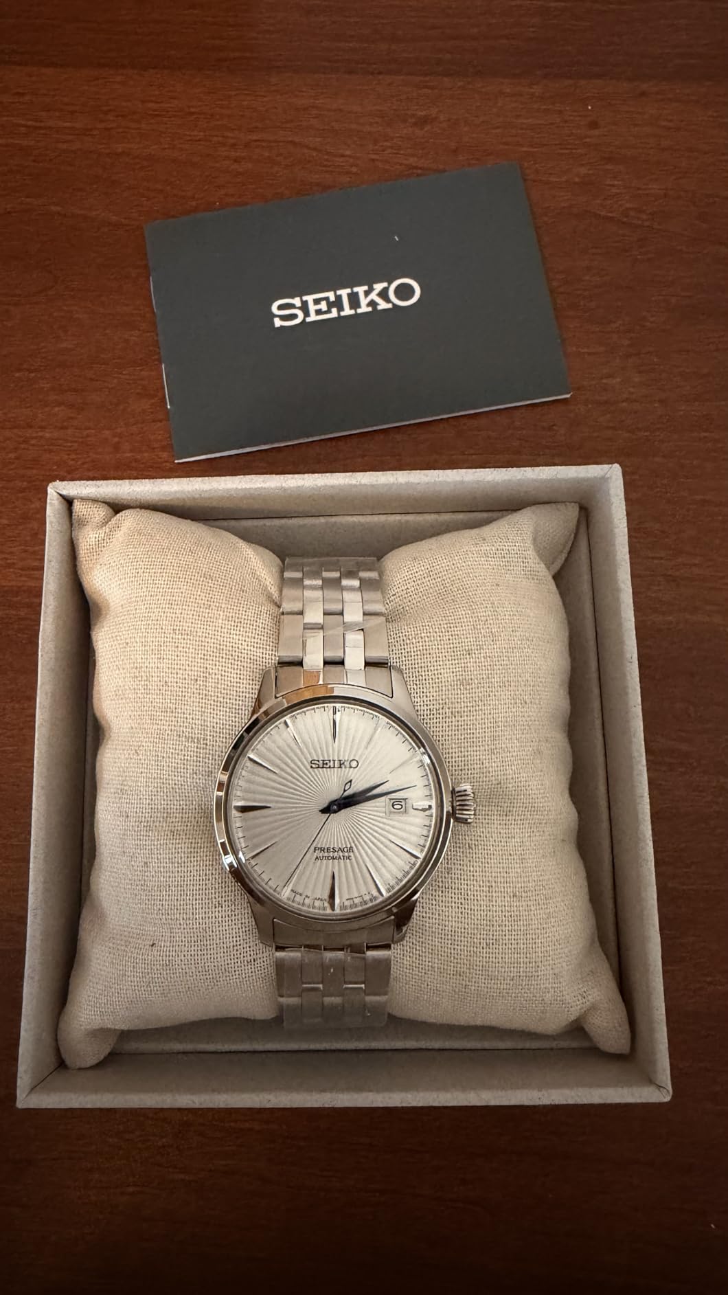 Automatic Watch for Men - Presage Collection - Stainless Steel, Water-Resistant 50M customer photo 2