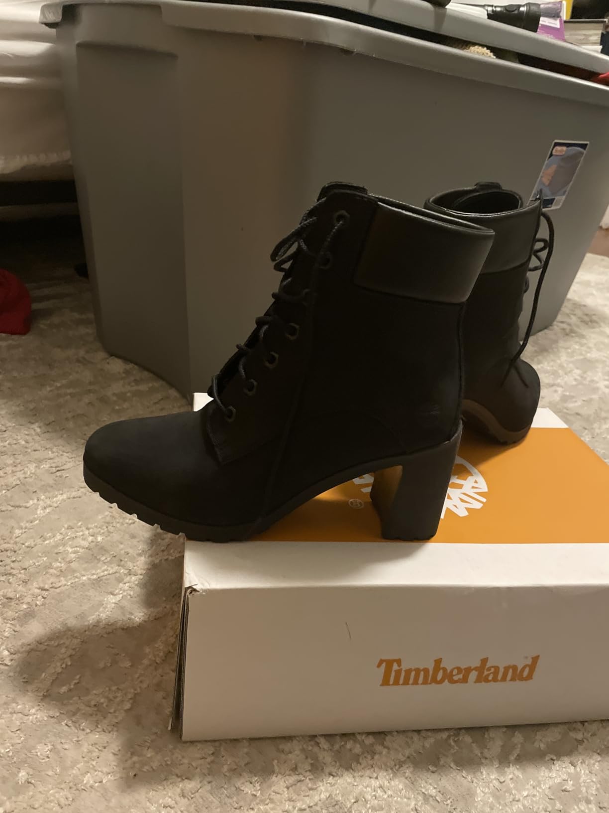 Timberland Womens Allington Lace Up Casual Boots Ankle High Heel 3