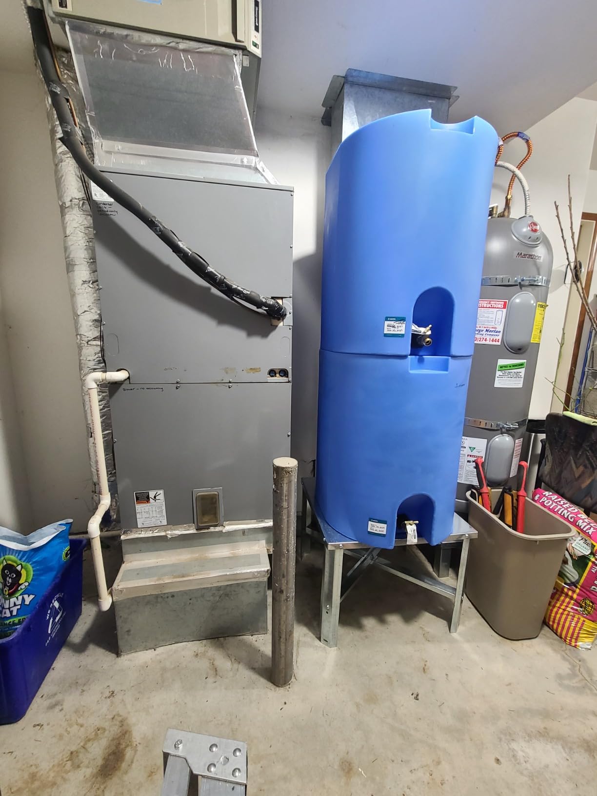 WaterPrepared 55 Gallon Unique Stackable Utility Water Tank, Blue | Emergency Water Storage Tank with Large Cap and Spigot for Easy Filling, Fits Through Standard Doorway customer photo 1