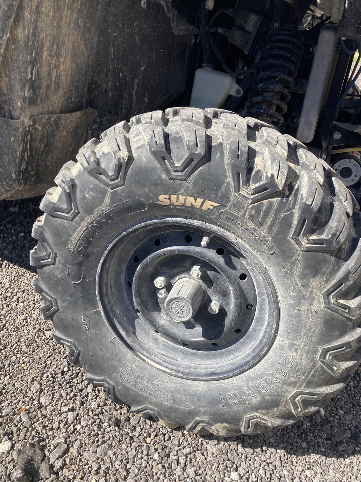 Set of 4 SunF A043 XC Racing ATV UTV Radial Sport Tires 27x9R12 Front & 27x11R12 Rear, 6PR customer photo 1