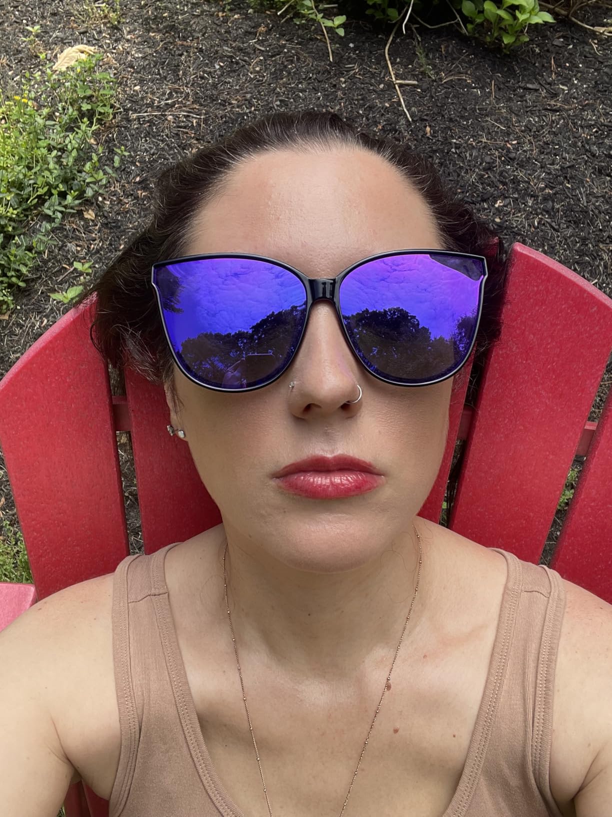 LVIOE Polarized Sunglasses for Women UV400 Protection Oversized Cat Eye Frame Lightweight Retro Sunglasses customer photo 1