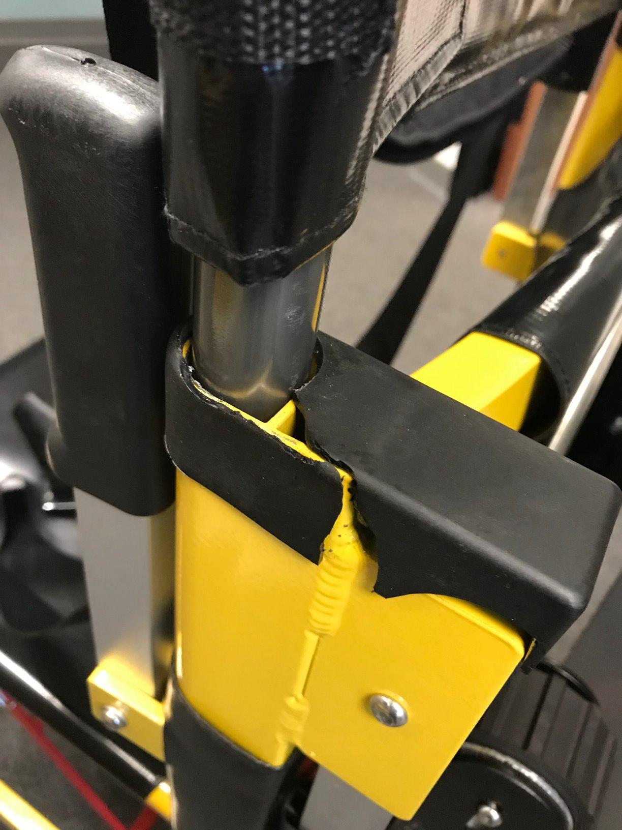 LINE2design Mobility Chair - Mobile Chair 70007-Y, Premium Emergency Transport Manual Track Solutions - Load Capacity: 400 lb. Yellow. customer photo 1