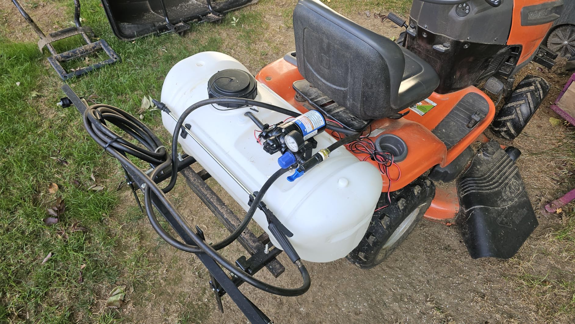 Master Mfg 15-Gallon ATV Broadcast Sprayer - 7ft Swath, 2.2GPM, 70PSI Max customer photo 1