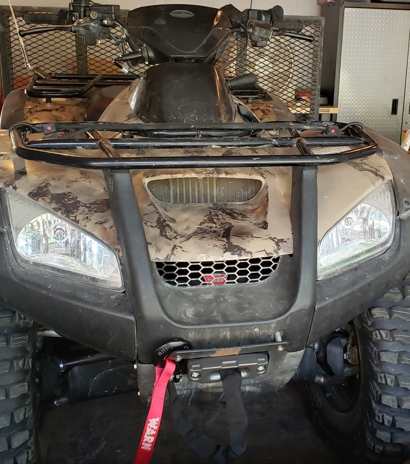 WARN 101130 AXON 35-S Powersports Winch with Spydura Synthetic Cable Rope: 3/16