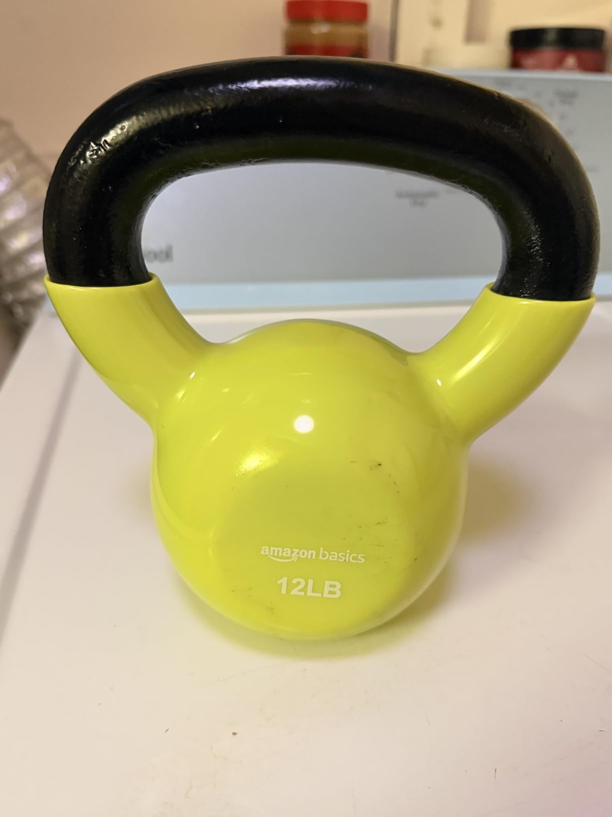 Amazon Basics Vinyl Kettlebell customer photo 2