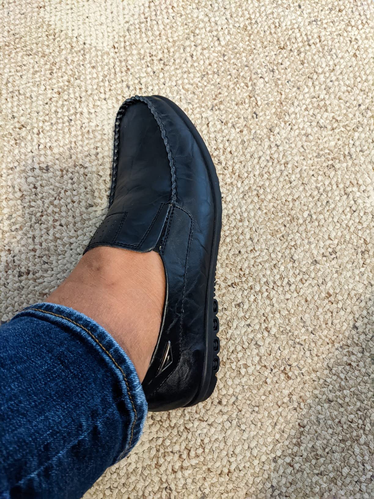 Go Tour Men's Casual Leather Fashion Slip-on Loafers Shoes customer photo 2