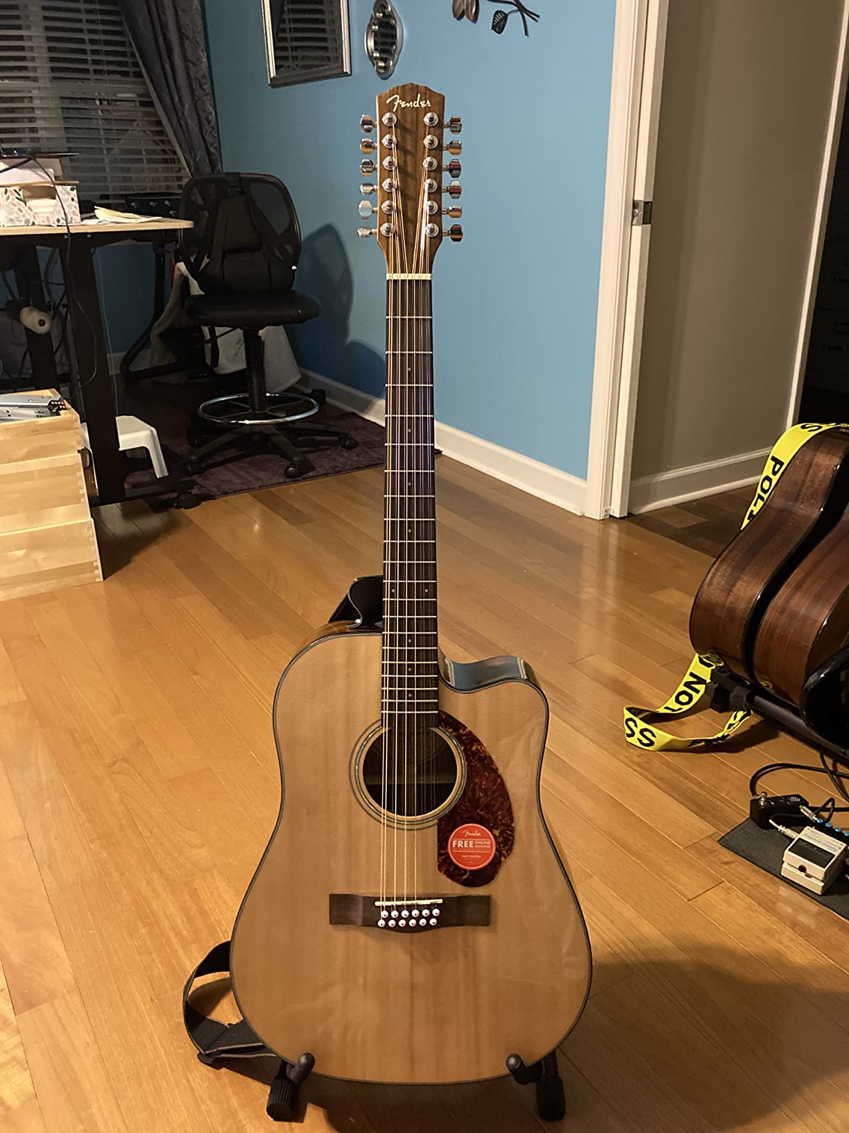 Fender CD-140SCE 12-String Dreadnought Cutaway Acoustic Electric Guitar with Fishman Pickup and Preamp System, Natural customer photo 2