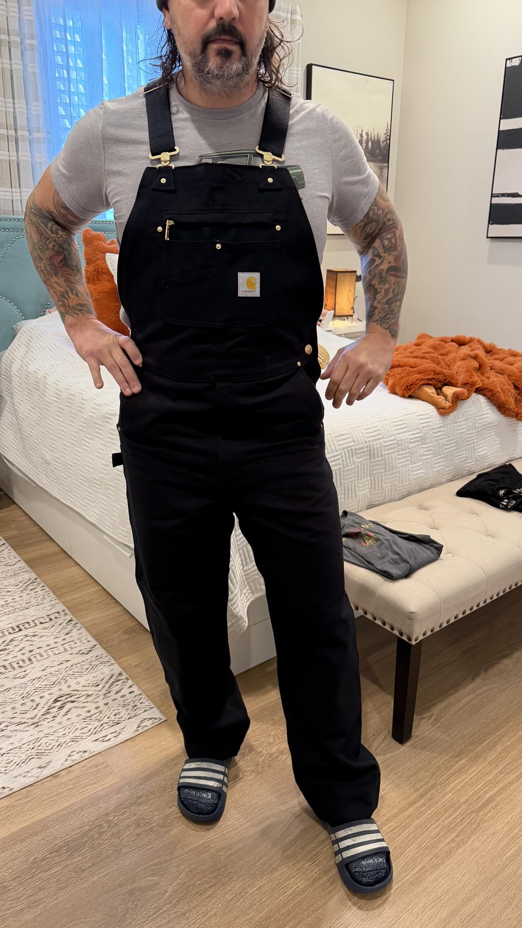 Carhartt Men's Iconic R01 Duck Bib Overall customer photo 2