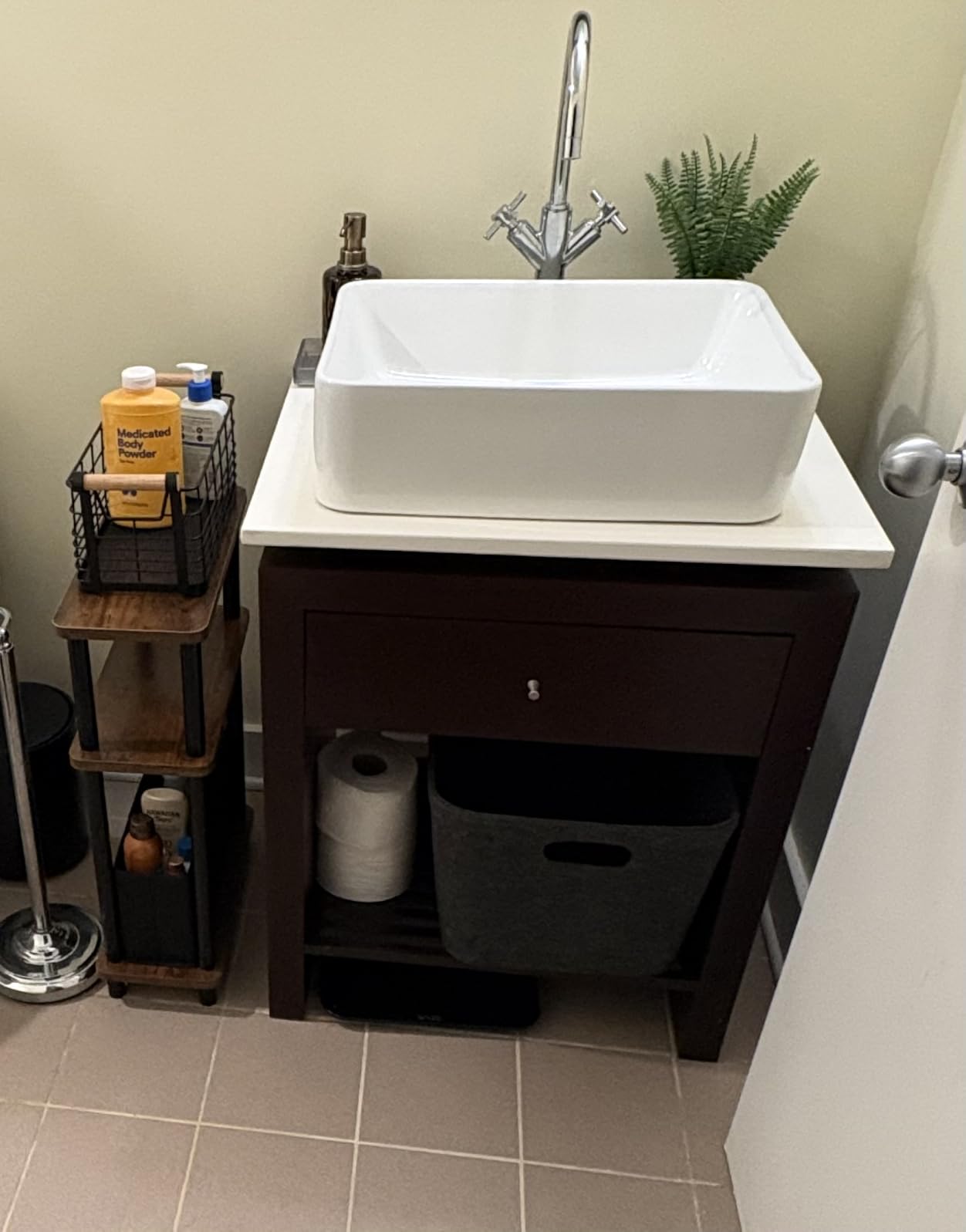 Lordear Vessel Sink Rectangle 19 Inch Bathroom Sink, Rectangular Modern Above Counter Bathroom Sinks White 19x15 Inch Porcelain Ceramic Vessel Vanity Sink Art Basin customer photo 1