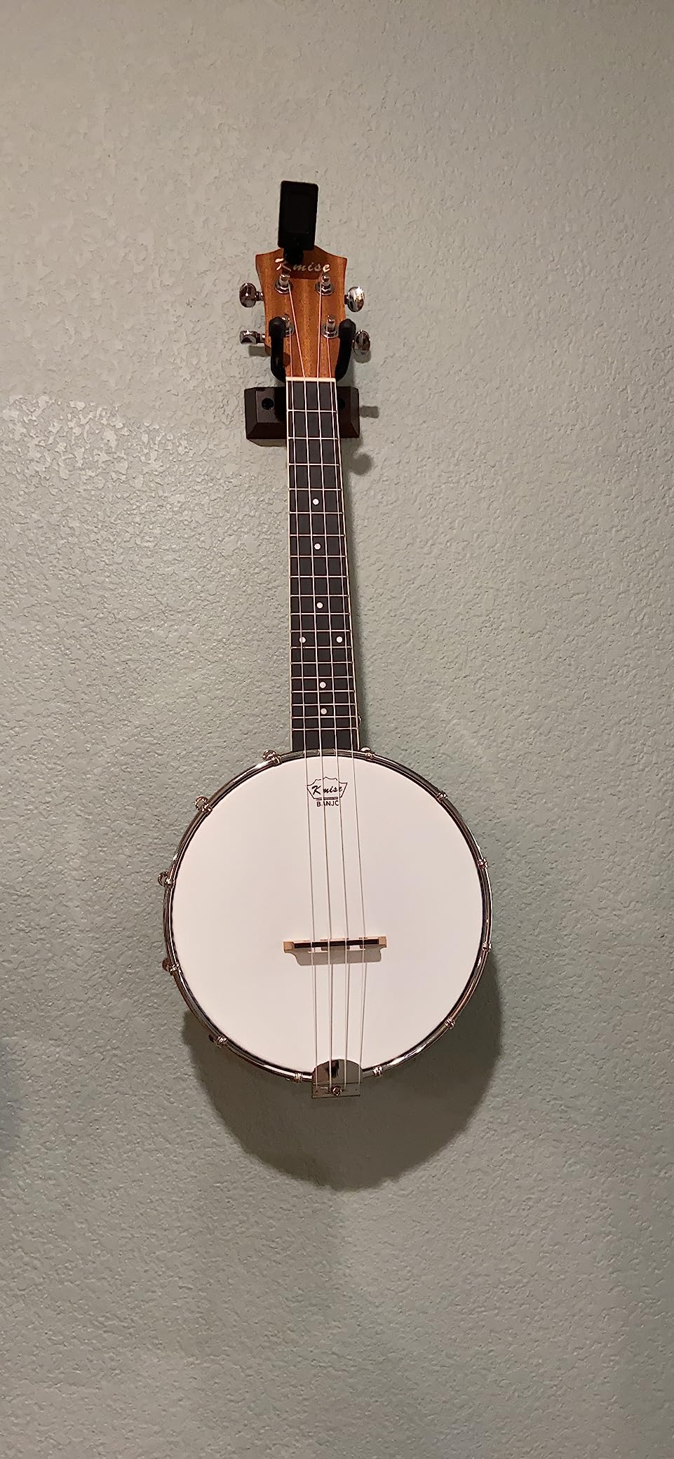 Kmise Concert Size Banjolele, 23'' Sapele 4 Strings Portable Mini Banjo Ukulele, With Gig Bag, Tuner, Banjos Strap, Strings, Piezo Pickup, Picks, Ruler, Wrench, Bridge Beginner Kit for Professionals customer photo 2