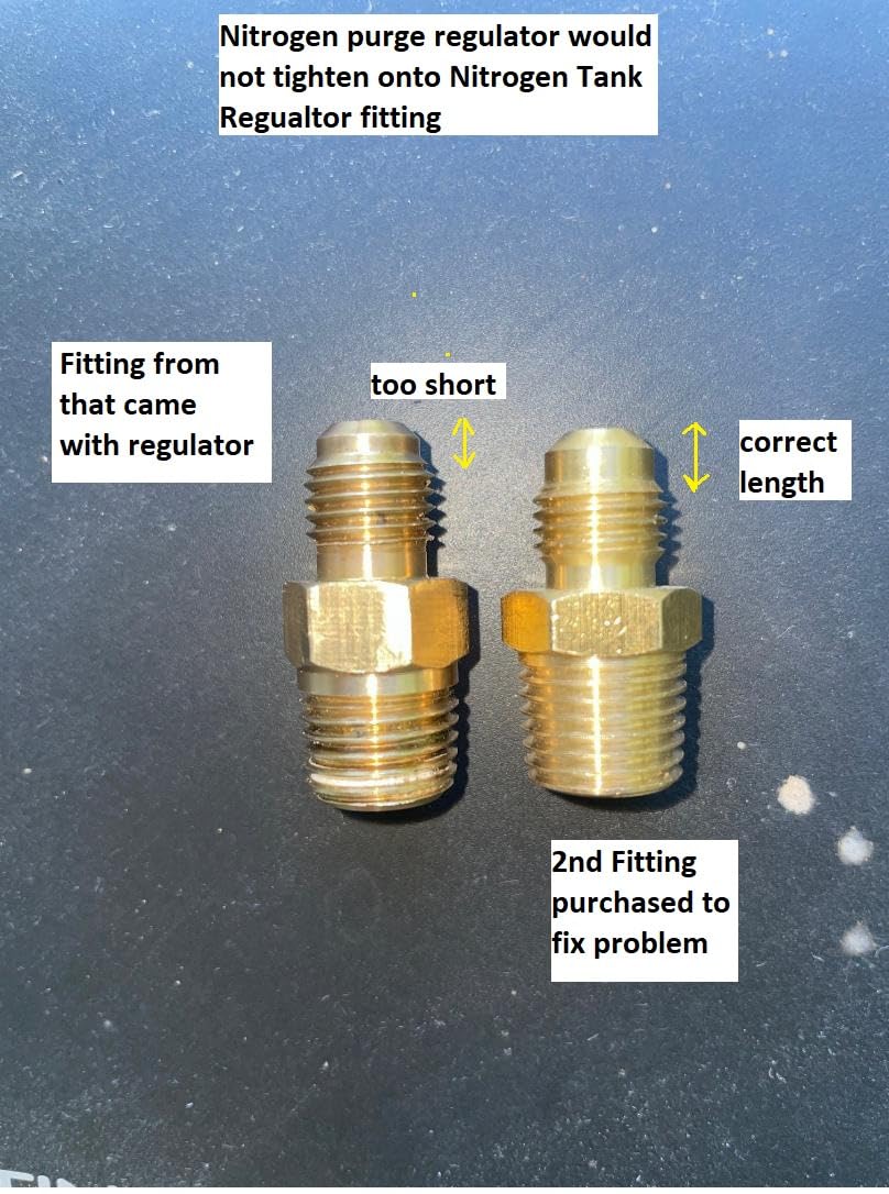 SPARC Premium Nitrogen Regulator HVAC LIFETIME USA Warranty 0-600PSI Delivery Pressure - Brazing Purging Testing - CGA580 Inert Gas Helium Argon customer photo 1