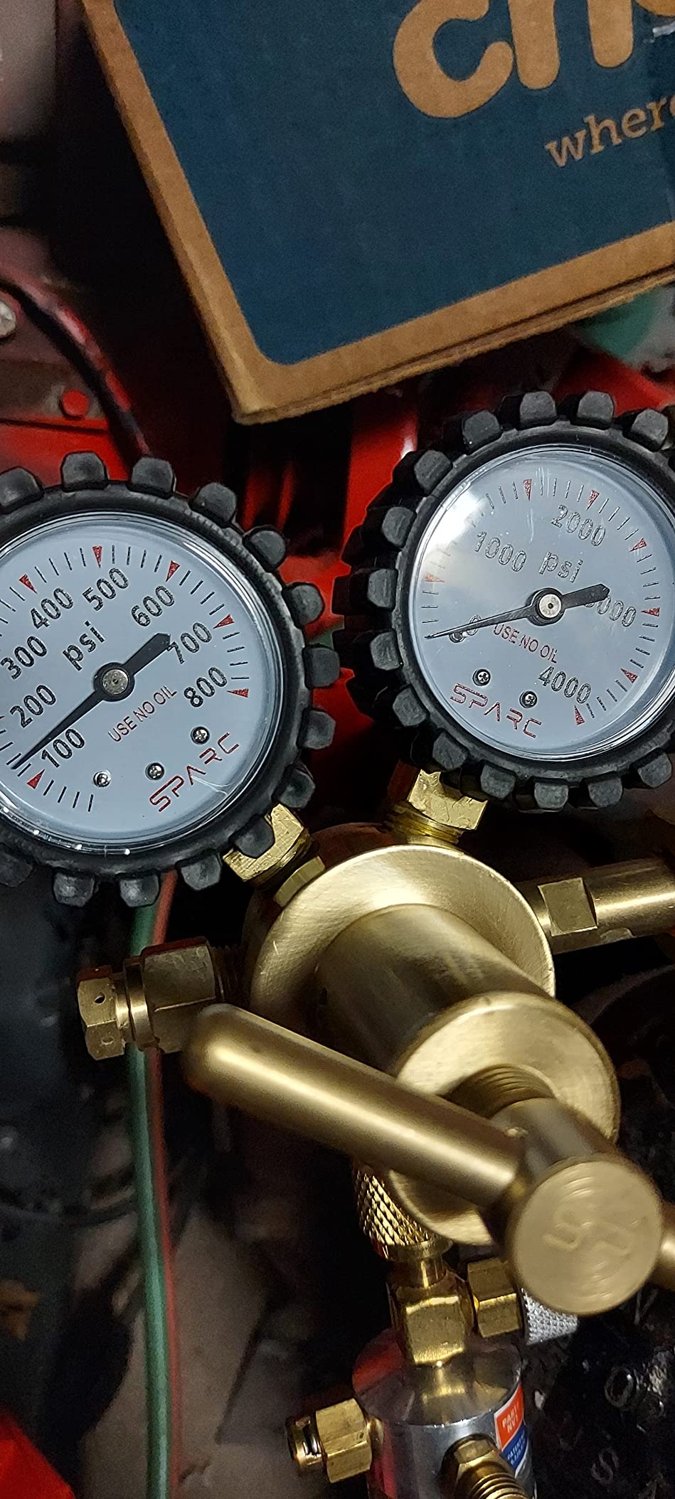 SPARC Premium Nitrogen Regulator HVAC LIFETIME USA Warranty 0-600PSI Delivery Pressure - Brazing Purging Testing - CGA580 Inert Gas Helium Argon customer photo 2