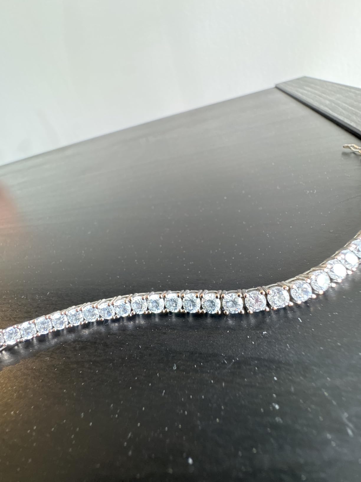 Gemsme 4.0MM Tennis Bracelets for Women - 18K White Gold Plated 4mm Round Cut Cubic Zirconia Classic Tennis Bracelet for Women/Men customer photo 2