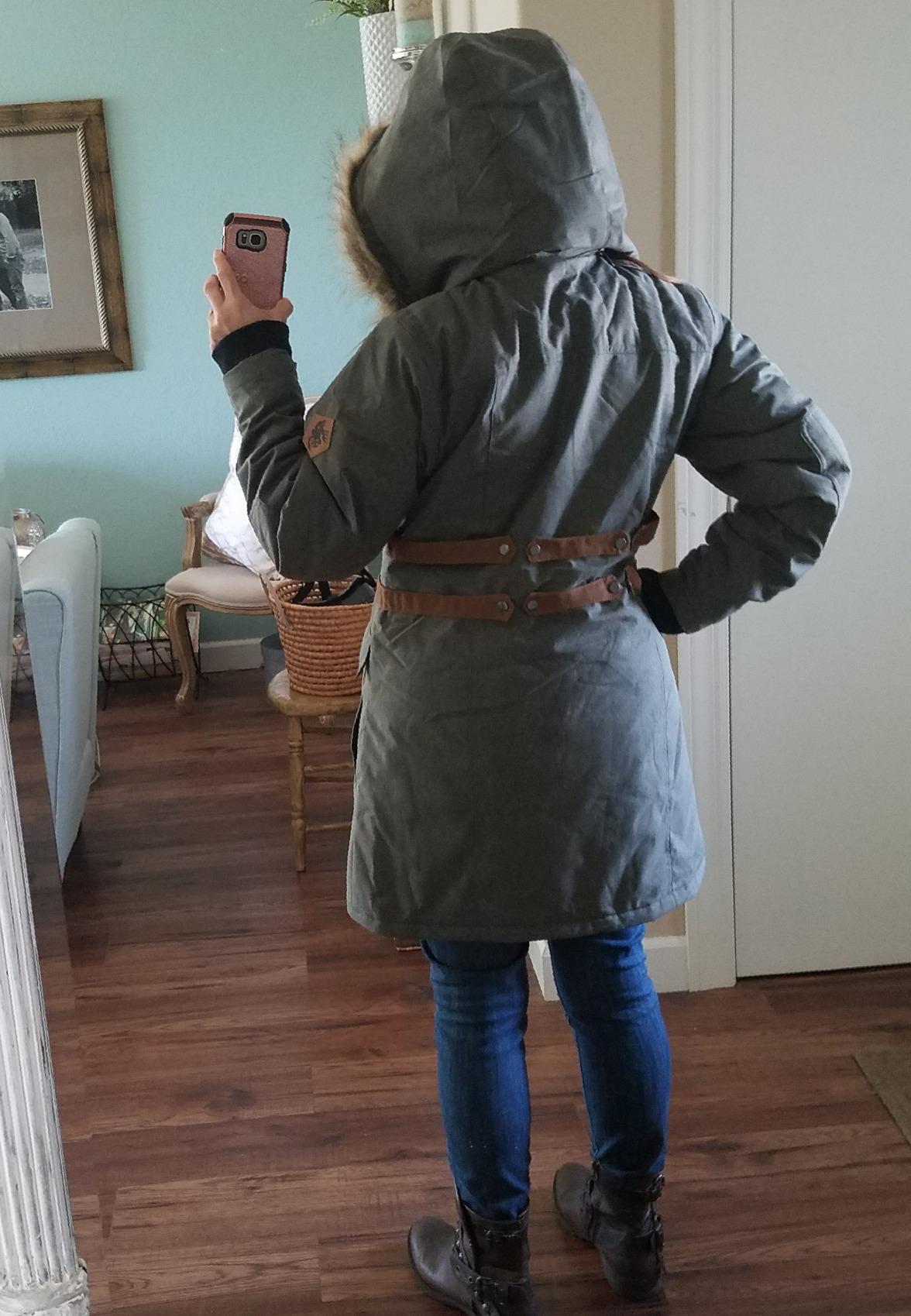 Womens Coat with Hood Warm Insulated Parka customer photo 2
