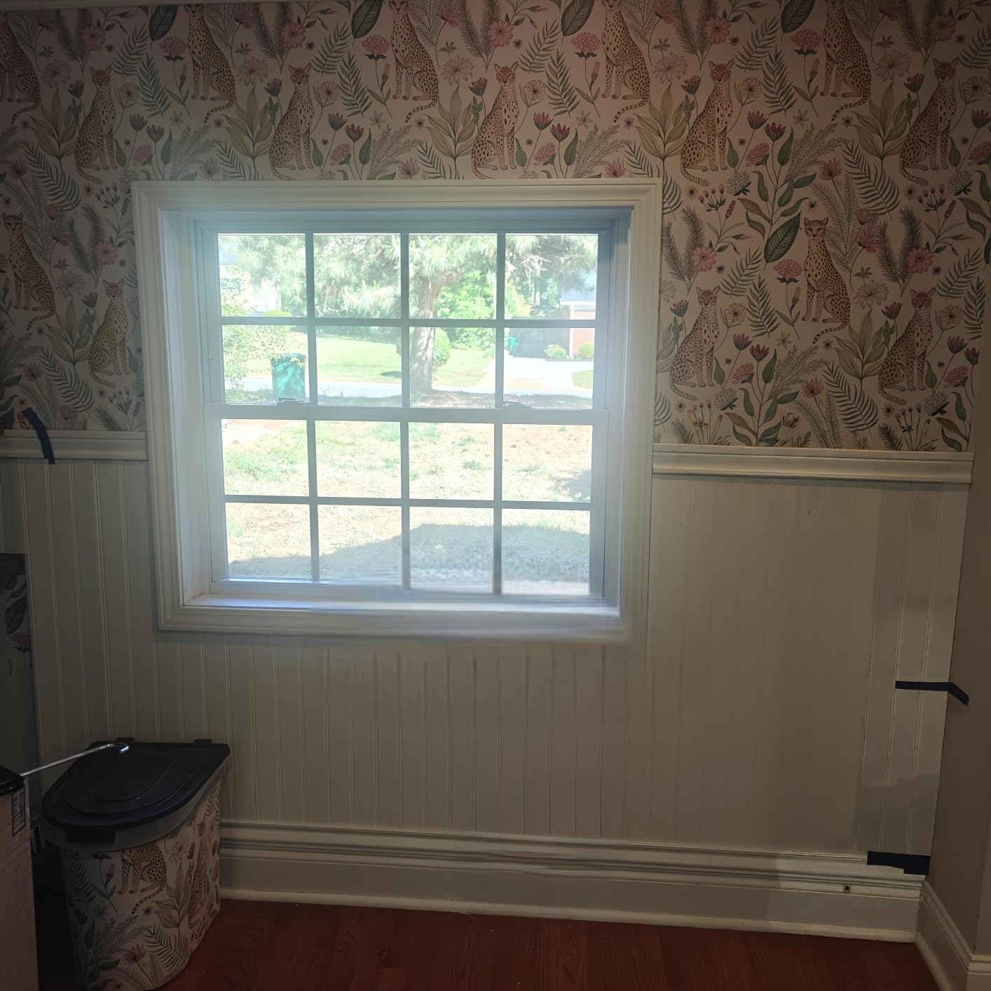 PVC Wall Panels - 8 Foot, Reversible Beadboard & Shiplap Waterproof Wainscoting Panels for Bathrooms & Kitchens, Easy Install Interior PVC for Walls, White (7 Piece Kit) customer photo 2