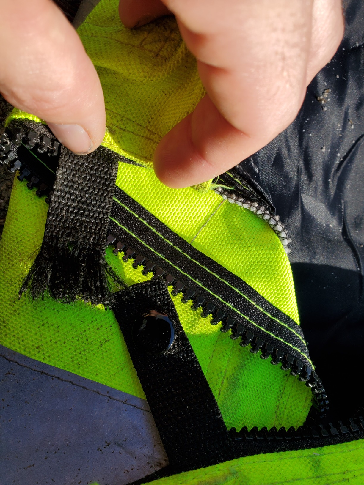 EZ-Zip Wrap Around Chainsaw Chaps - 360 Degree Below The Knee Protection - Adjustable Belt Chain Saw Chaps for Men or Women - Full Wrap Zipper Chainsaw Pants (35in, Safety Green) customer photo 2