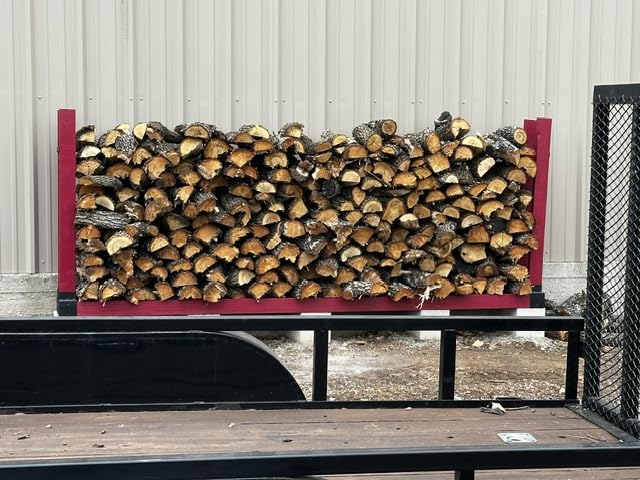 MOFEEZ Outdoor Firewood Log Storage Rack Bracket Kit, Fireplace Wood Storage Holder - Adjustable to Any Length customer photo 1