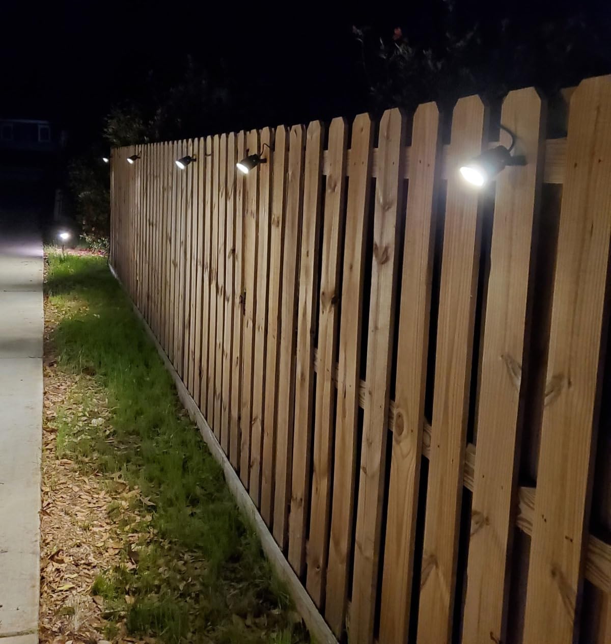 SUNVIE 12W LED Landscape Lighting Low Voltage (AC/DC 12V) Waterproof Garden Pathway Lights Super Warm White (900LM) Walls Trees Flags Outdoor Spotlights with Spike Stand (4 Pack) customer photo 1