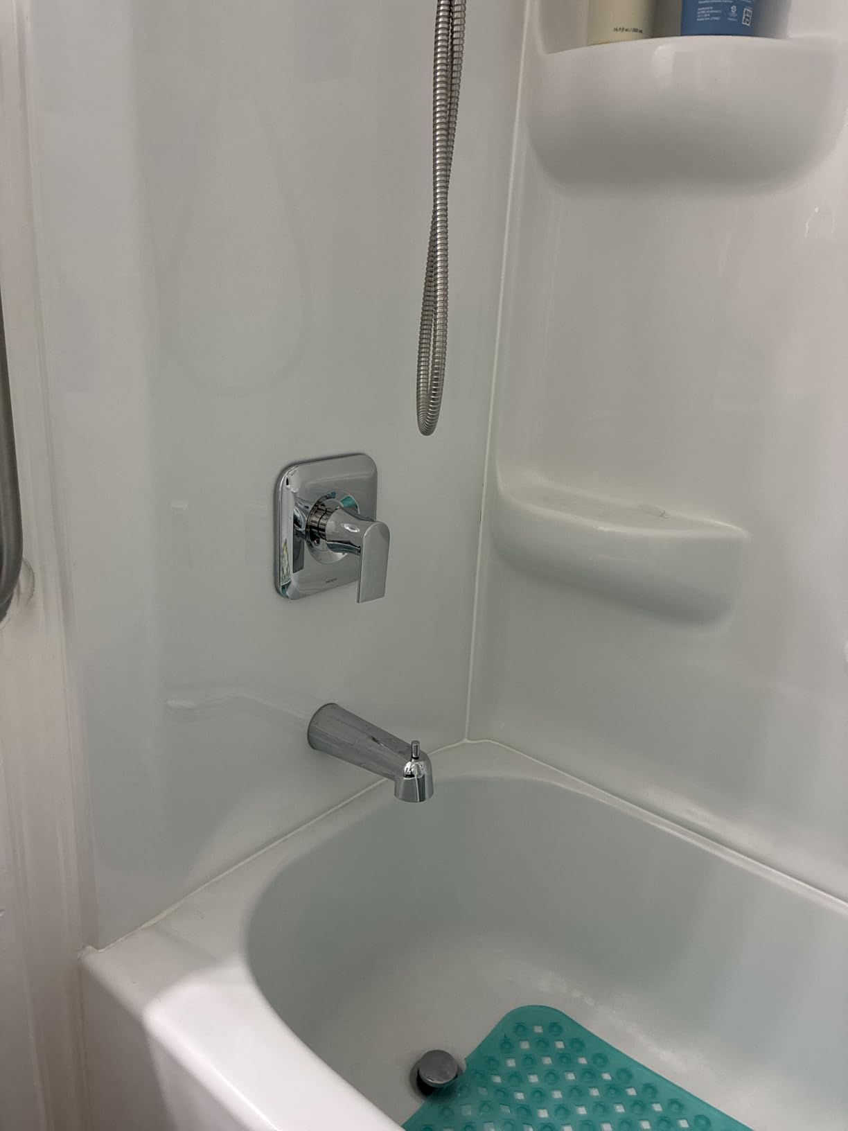 Moen Genta LX Matte Black Pressure Balancing Modern Shower Set with Showerhead Lever Handle, and Tub Spout, Posi-Temp Valve Required, T2473EPBL customer photo 2
