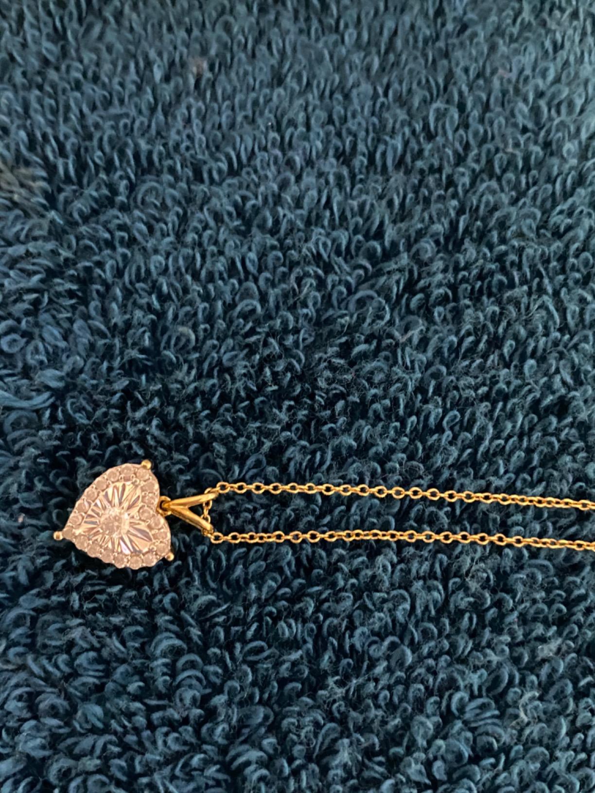Natalia Drake 1/4 Cttw Heart Shaped Diamond Jewelry Earrings for Women or Womens Necklace in 925 Sterling Silver customer photo 1