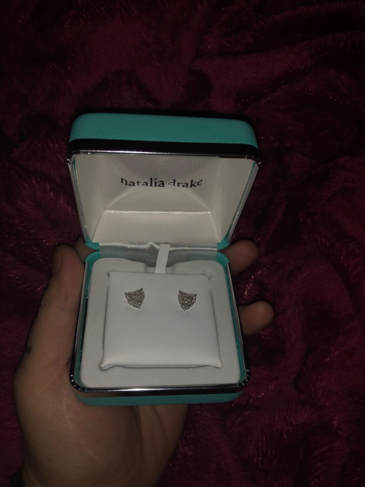 Natalia Drake 1/4 Cttw Heart Shaped Diamond Jewelry Earrings for Women or Womens Necklace in 925 Sterling Silver customer photo 2