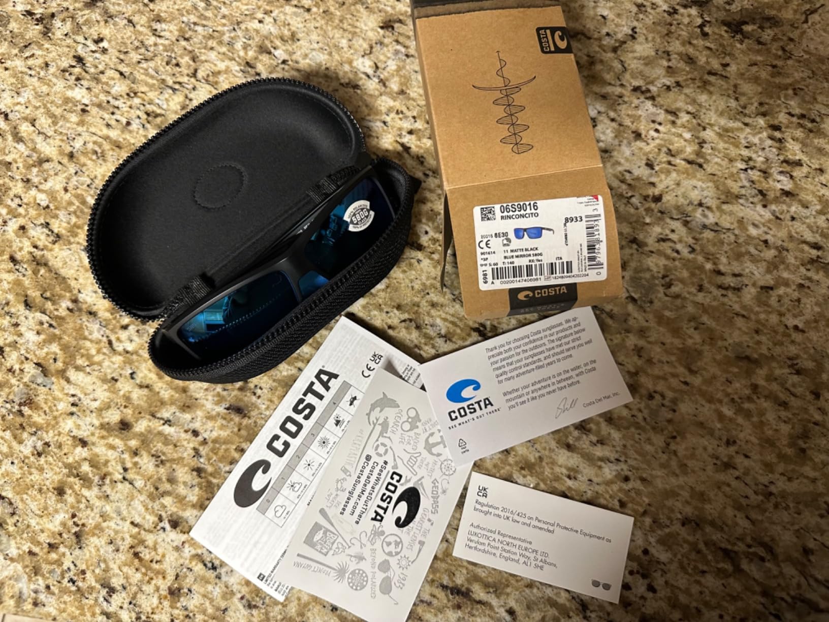 Costa Del Mar Mens Rinconcito Rectangular Sunglasses customer photo 2