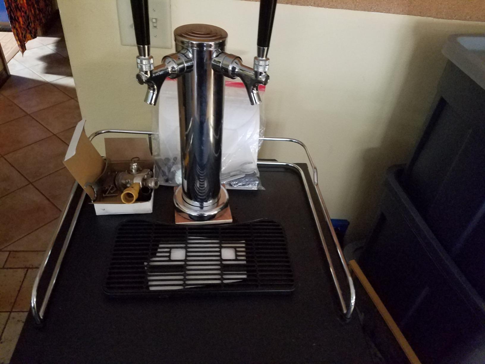 Draft Beer Tower Faucet Dispenser - LUCKEG Brand Double Beer Tap, Stainless Steel 3