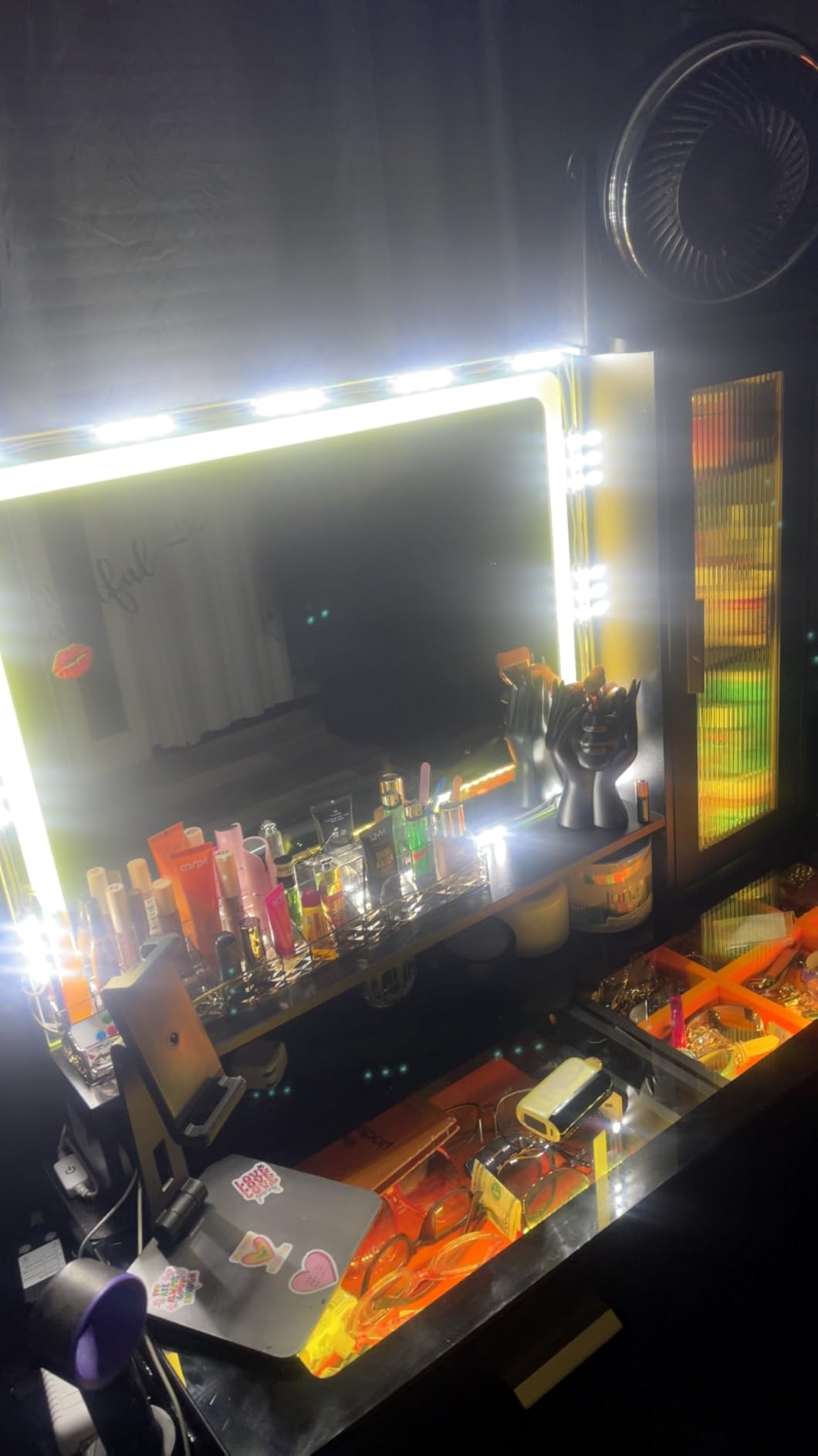 Led Vanity Mirror Lights, Hollywood Style Vanity Make Up Light, 10ft Ultra Bright White LED, Dimmable Touch Control Lights Strip customer photo 2