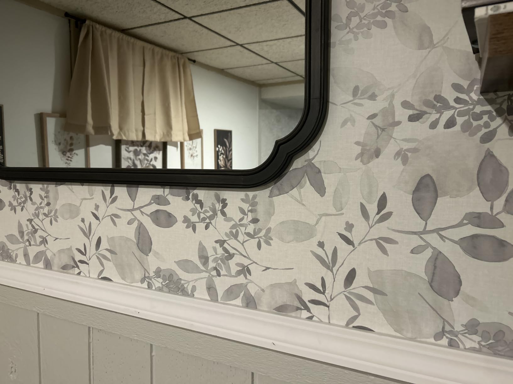 NuWallpaper by WallPops NUS3144 Breezy Peel & Stick Wallpaper, Grey customer photo 1