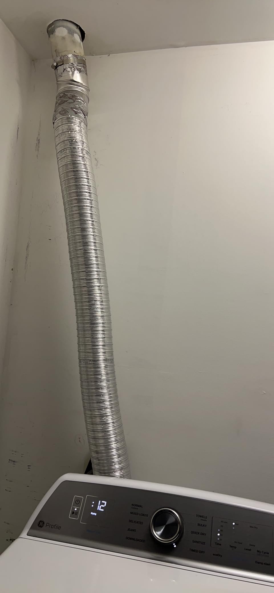 Eastman 8 Foot ArmorFlex Dryer Vent, Flexible Aluminum Duct with Clamps, Semi-Rigid, 69028 customer photo 1