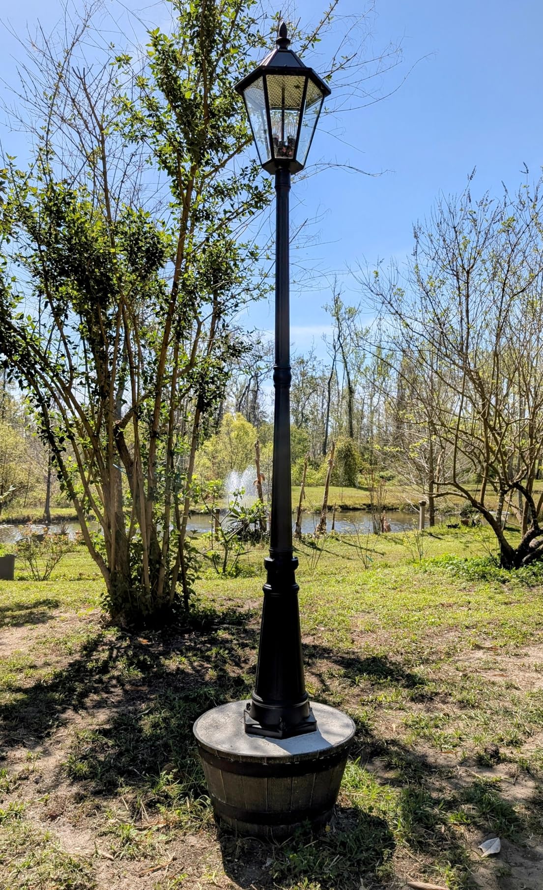 LUTEC London 12513LE4-SL LED Post Solar Light Outdoor Vintage Street Lights for Lawn Patio Yard Pathway Garden customer photo 1