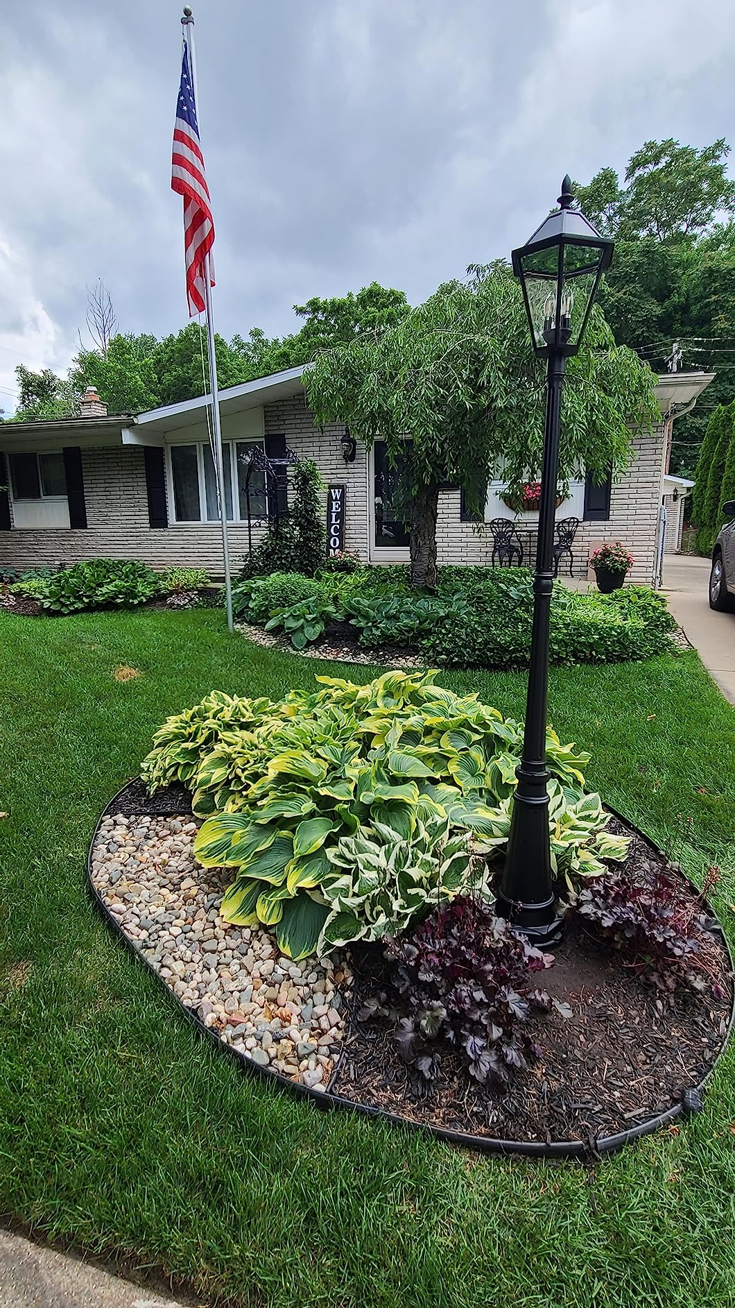LUTEC London 12513LE4-SL LED Post Solar Light Outdoor Vintage Street Lights for Lawn Patio Yard Pathway Garden customer photo 2