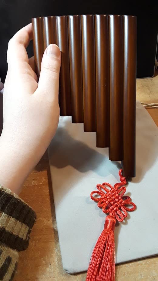 8 Pipes Natural Bamboo Mini Portable Pan Flute Chinese Traditional Musical Instrument (Right Hand) customer photo 1
