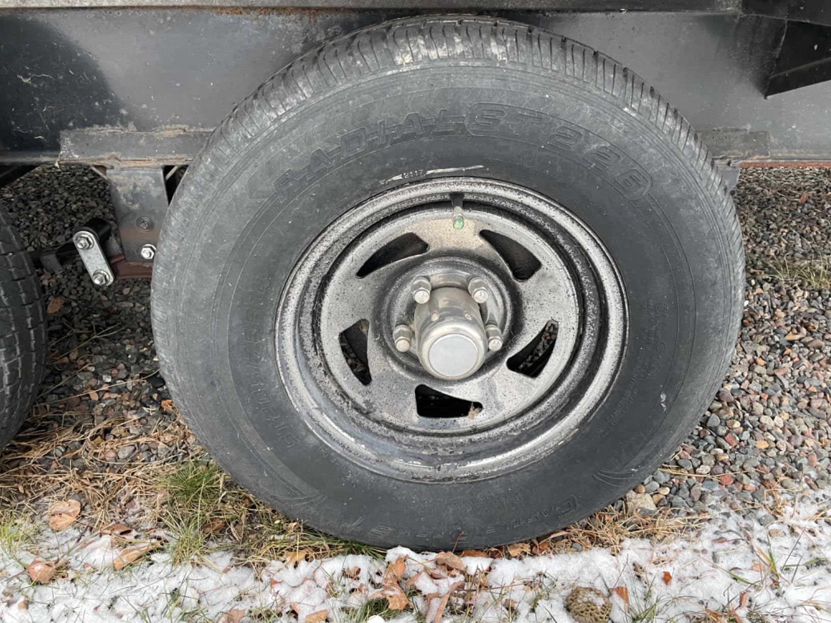 eCustomrim Radial Trailer Tire Rim Assembly ST205/75R14 LRD 5 Lug White | 14 Inch customer photo 1