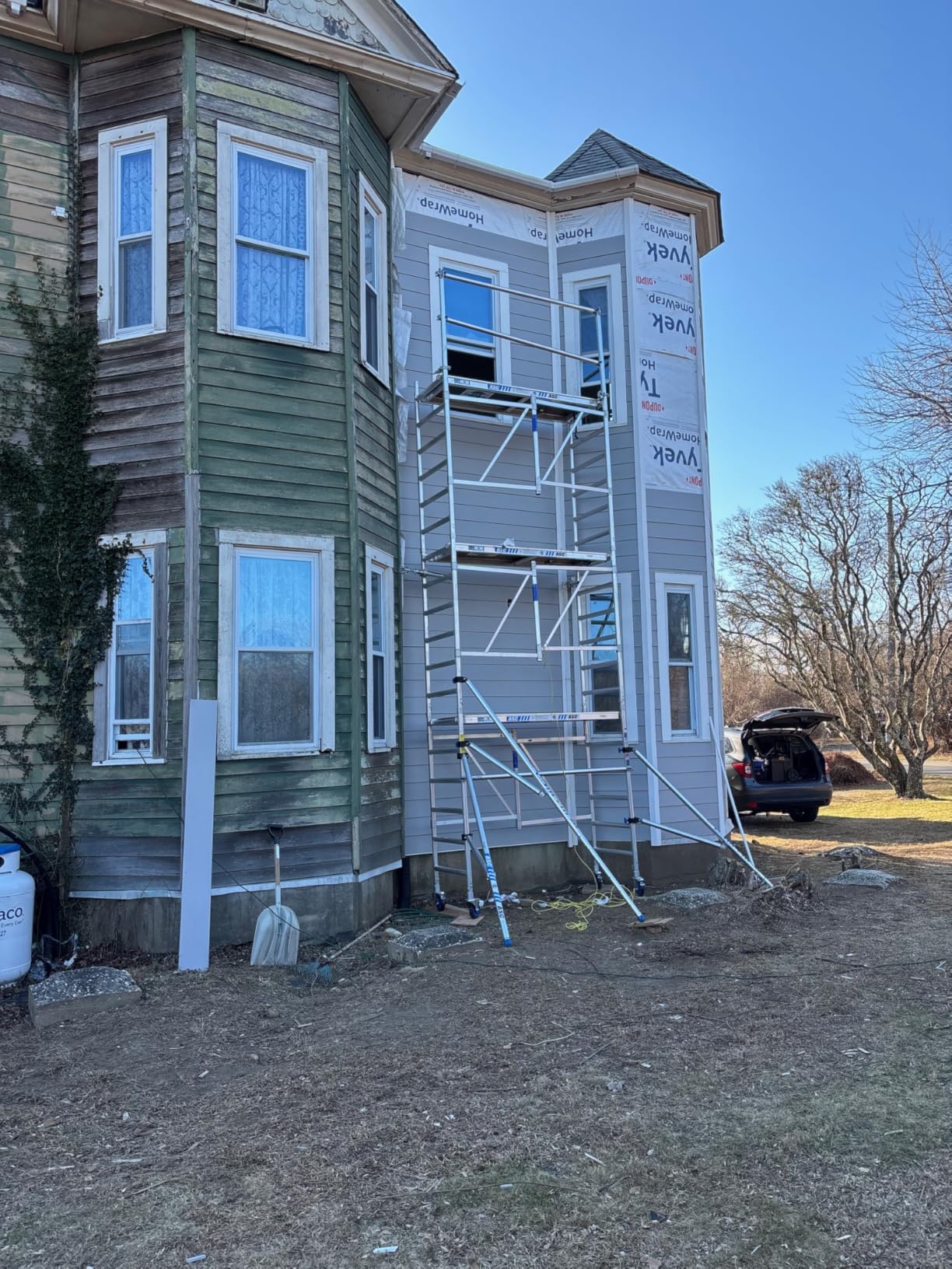 ASC Group A-Line Aluminum Scaffold Basic | Folding Tower with Hatch | 500 lbs Load Capacity | 3'2