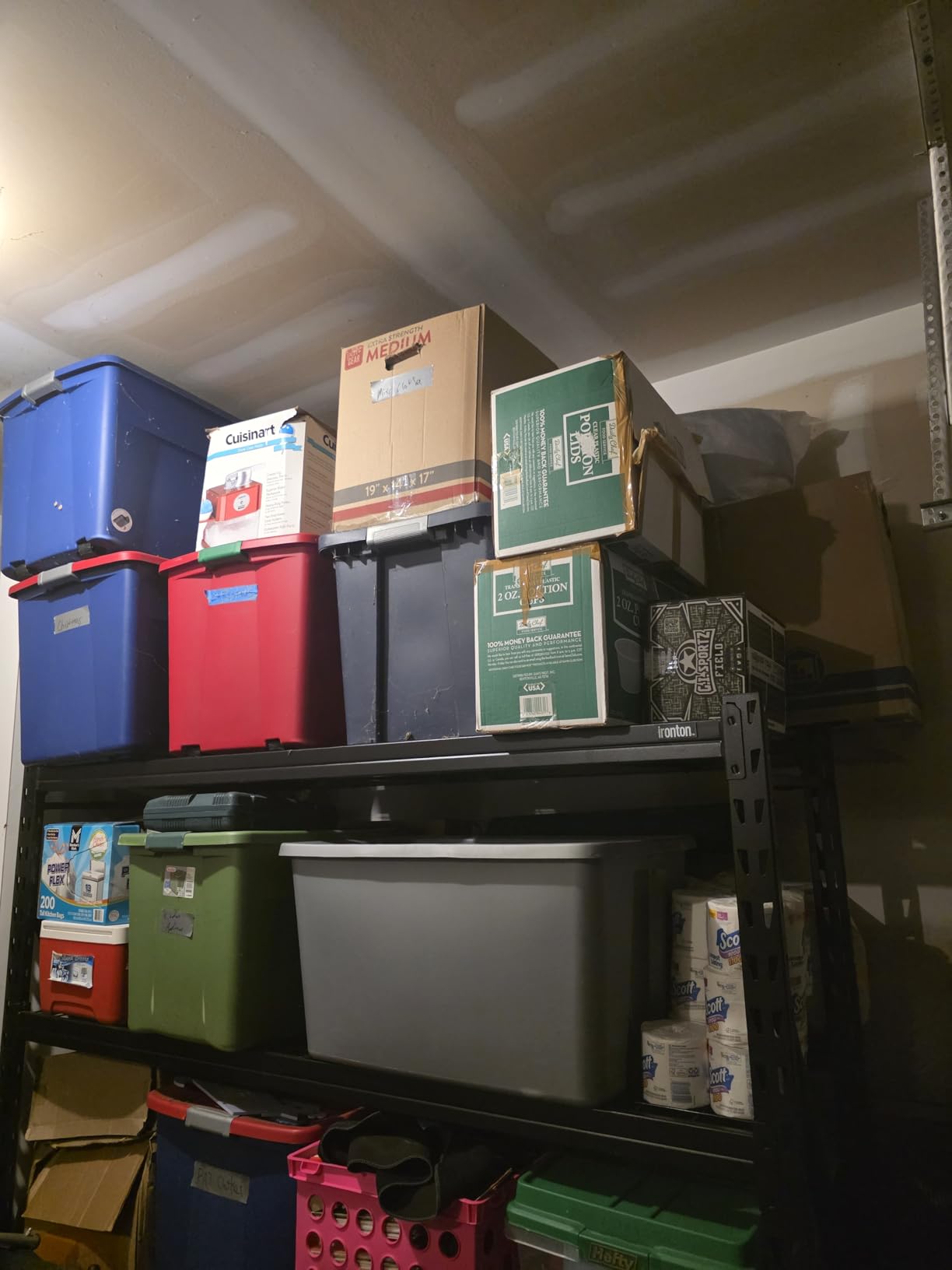 Ironton 4-Tier Industrial Steel Shelving Unit, 8,000-Pound Load Capacity, 77 W x 24 D x 72 H in customer photo 1
