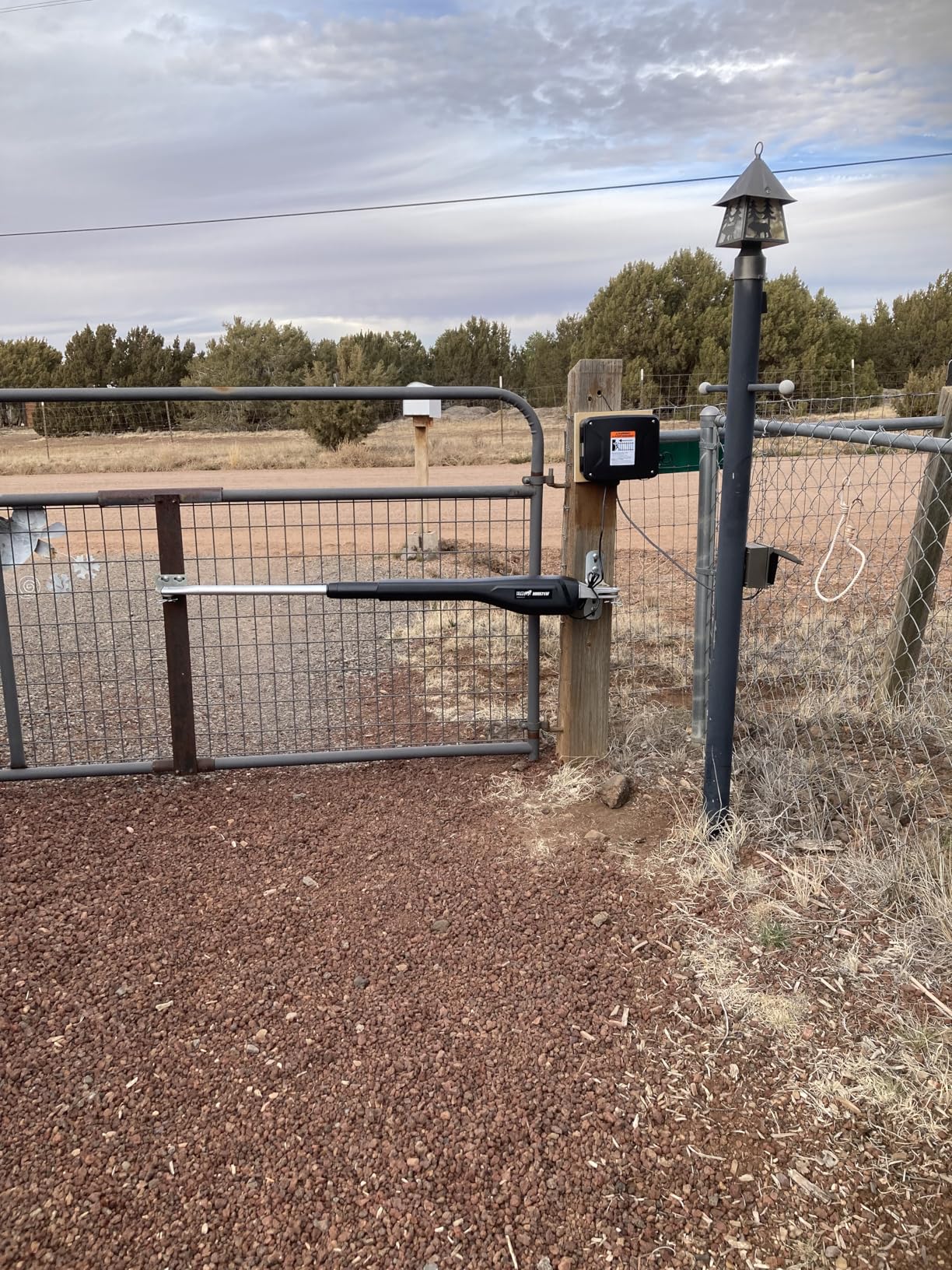 Mighty Mule Gate Opener, Solar and Smart Ready, Heavy Duty Automatic Gate Opener, Gates up to 18ft or 850lb, Single Gate Opener, MM571W customer photo 1