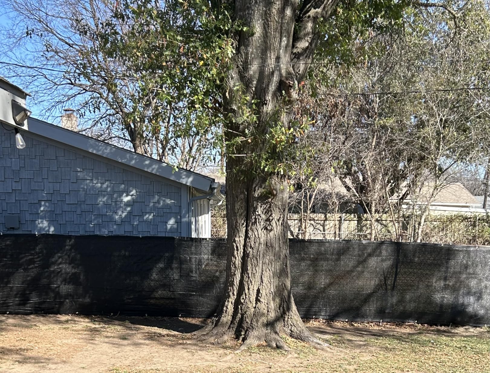 Sunnyglade 6 ft x 50 ft Privacy Screen Fence Heavy Duty Fence Cover Black | Privacy Fence Screen with UV Resistant Mesh, Reinforced Grommets and Breathable Design for Balcony, Patio, Garden & Backyard customer photo 1
