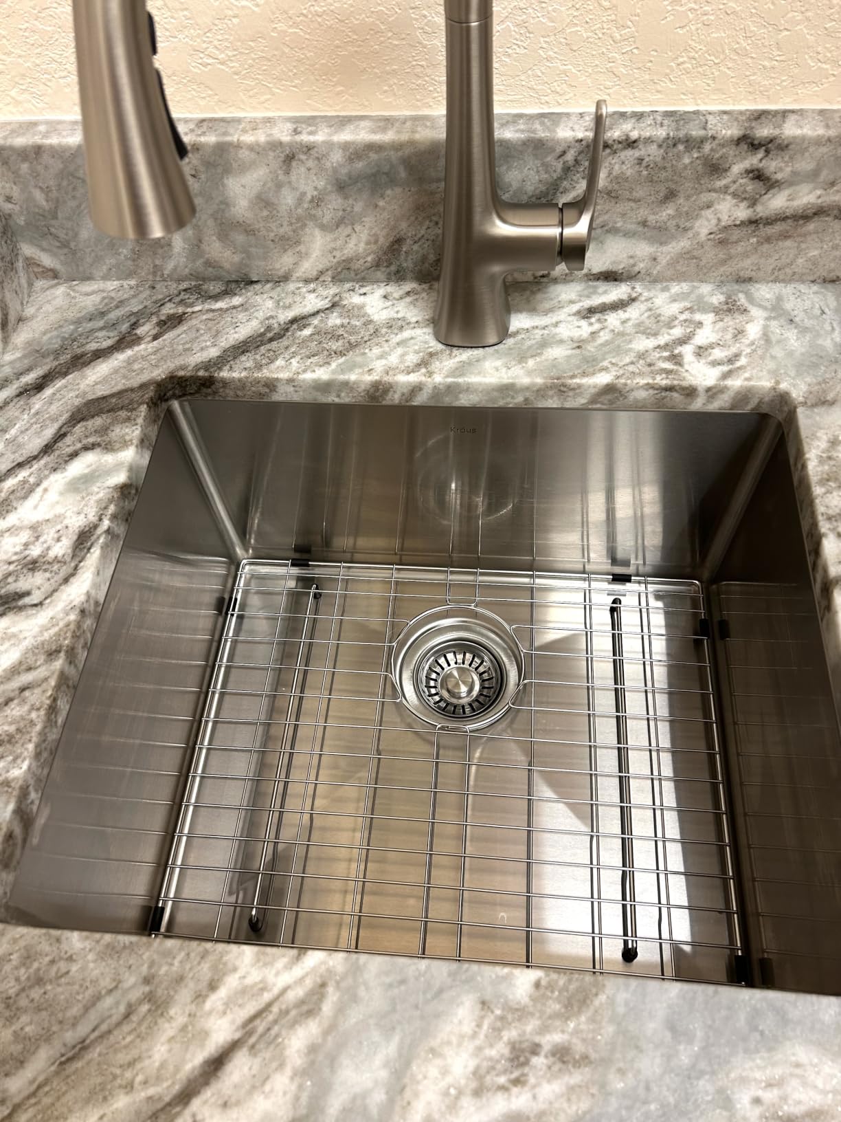 Kraus KHU101-24L Standart PRO 24-inch Undermount 16 Gauge Single Bowl Laundry and Utility Sink, 24 Inch, Tight Radius customer photo 1