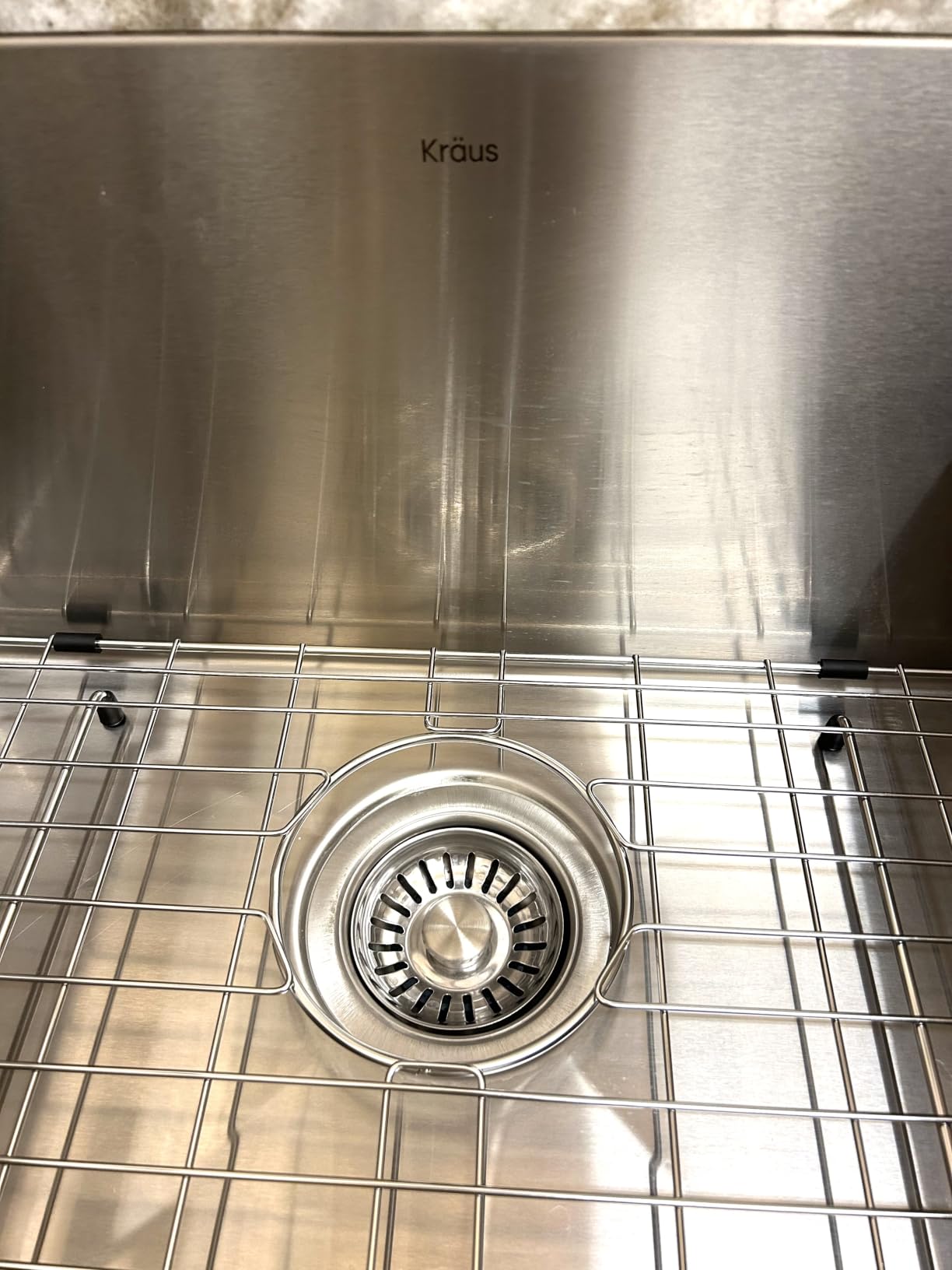 Kraus KHU101-24L Standart PRO 24-inch Undermount 16 Gauge Single Bowl Laundry and Utility Sink, 24 Inch, Tight Radius customer photo 2