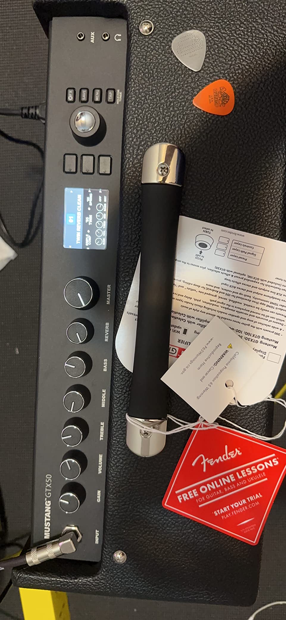 Fender Mustang GTX50 Guitar Amplifier, 50-Watt Digital Modeling Combo Amp with Bluetooth, WiFi & Color Display customer photo 1