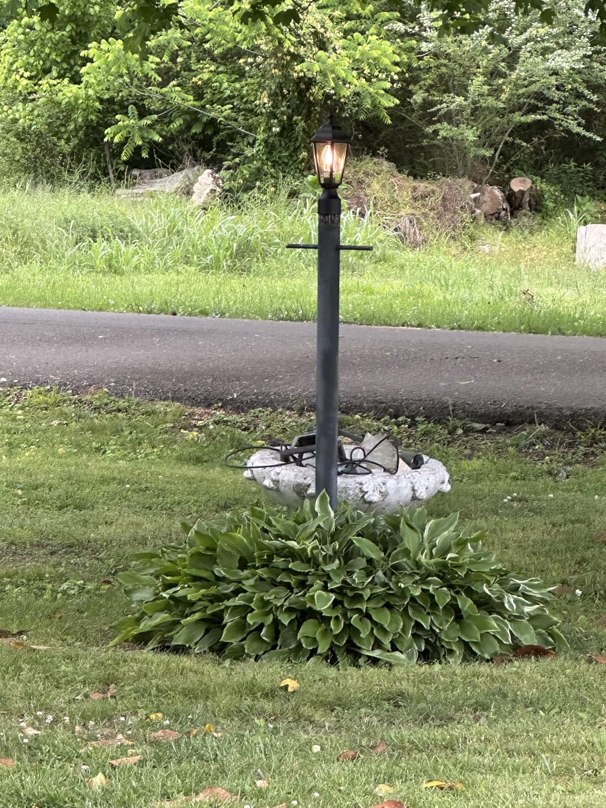 WISBEAM Outdoor Post Light, Pole Lantern, E26 Base 60W Max, Aluminum Housing Plus Glass, Wet Location Rated, ETL Qualified, Bulbs not Included, Black customer photo 1