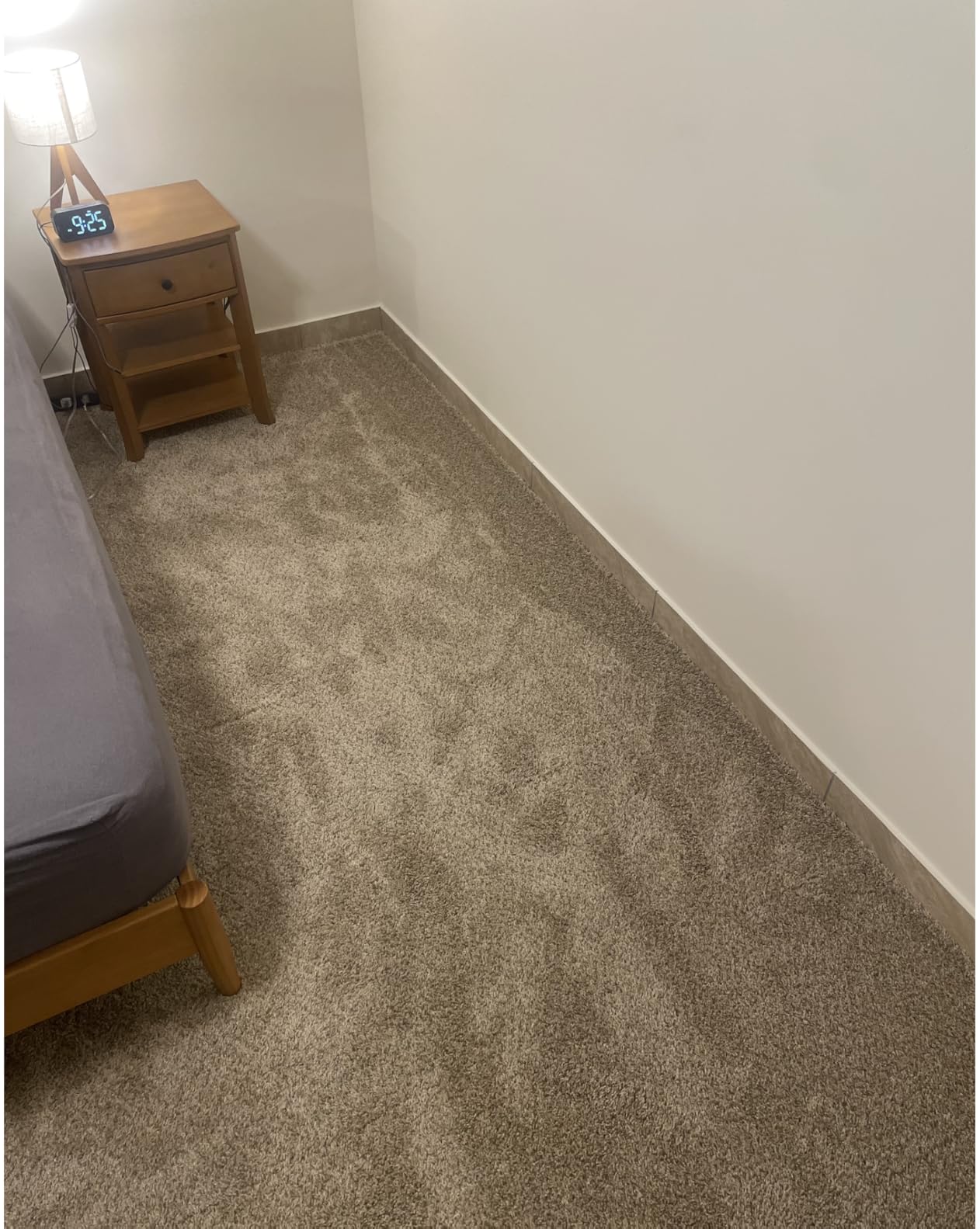 Smart Squares in A Snap Premium Plush Carpet Tiles, Made in USA - 18x18 Peel and Stick Floor Tiles with Attached Padding - Seamless DIY Carpet Squares (22.5 Sq Ft, Pack of 10, 537 Crystal) customer photo 1