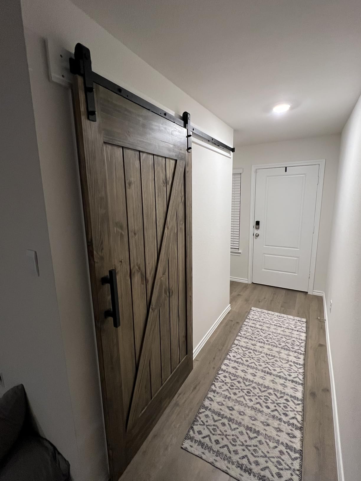 SMARTSTANDARD 6 FT Barn Door Soft Close Hardware Kit, Fit 36