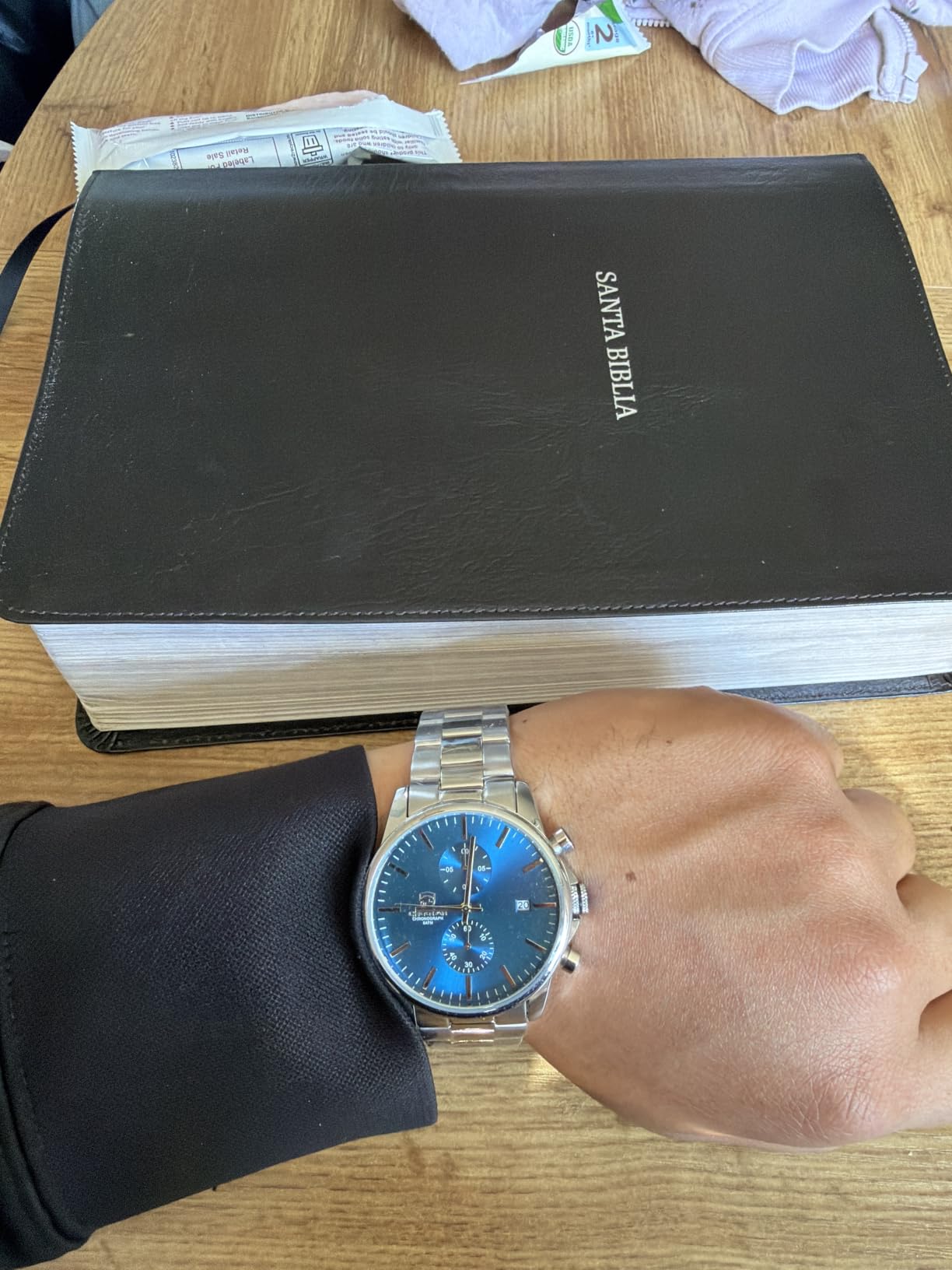 GOLDEN HOUR Fashion Business Mens Watches with Stainless Steel Waterproof Chronograph Quartz Watch for Men, Auto Date customer photo 2